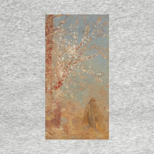 Figure Under a Blossoming Tree by Odilon Redon by Classic Art Stall